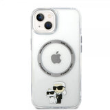 Karl Lagerfeld iPhone 15 Suojakuori NFT Karl & Choupette Läpinäkyvä