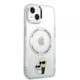 Karl Lagerfeld iPhone 15 Suojakuori NFT Karl & Choupette Läpinäkyvä