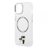 Karl Lagerfeld iPhone 15 Suojakuori NFT Karl & Choupette Läpinäkyvä