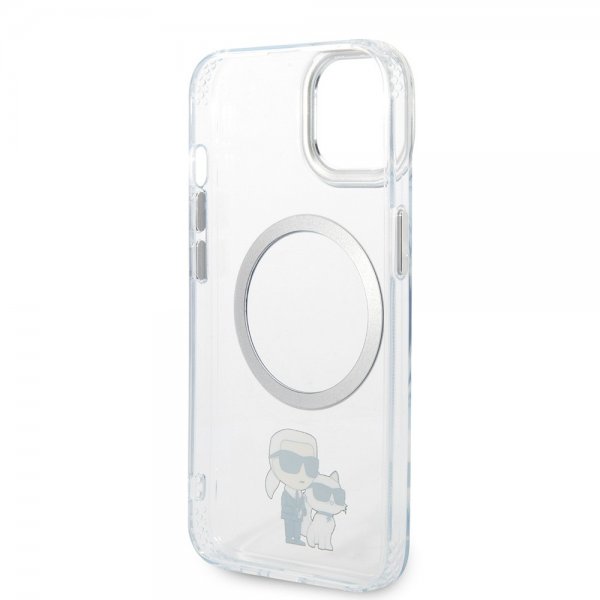 Karl Lagerfeld iPhone 15 Suojakuori NFT Karl & Choupette Läpinäkyvä