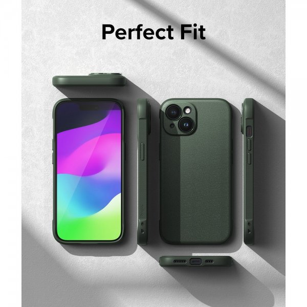 Ringke iPhone 15 -suojakuori Onyx Dark Green