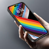 X-Level iPhone 15 -kuoret, pinnoitettu reuna, musta