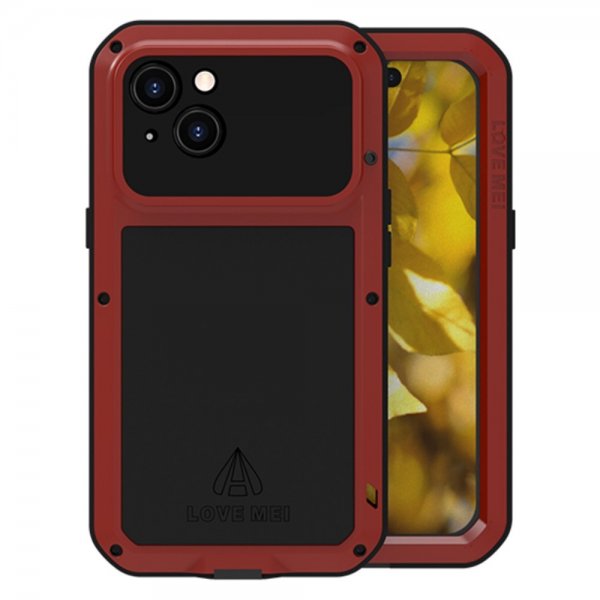 Love Mei iPhone 15 Kuoret Powerful Case Punainen