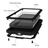 Love Mei iPhone 15 Kuori Powerful Case Musta