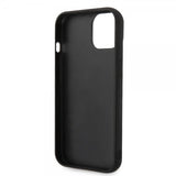 Karl Lagerfeld iPhone 15 Kuori Tikattu Nylon Puffy Case Logo Plate Musta