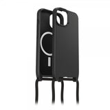 Otterbox iPhone 15 React Necklace MagSafe -kuori, musta