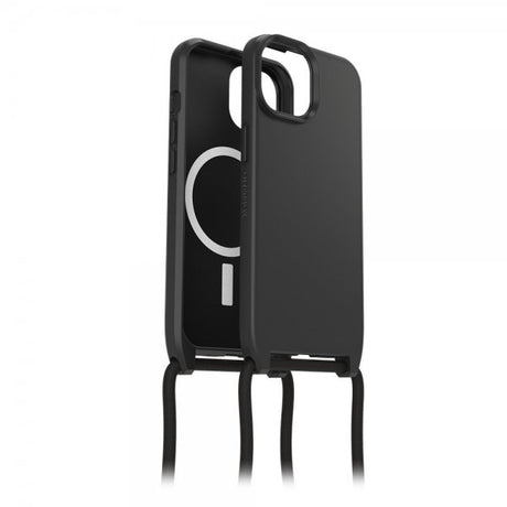 Otterbox iPhone 15 React Necklace MagSafe -kuori, musta