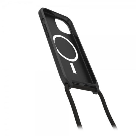 Otterbox iPhone 15 React Necklace MagSafe -kuori, musta