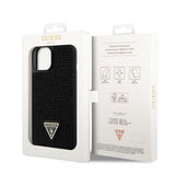 Guess iPhone 15 Kuoret Rhinestone Musta