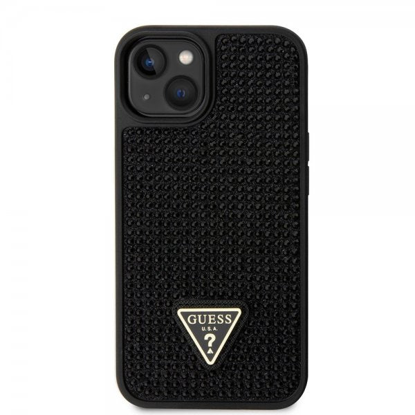 Guess iPhone 15 Kuoret Rhinestone Musta