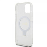 Guess iPhone 15 Kuori Sormusteline Glitter MagSafe Läpinäkyvä
