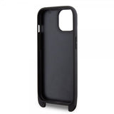 Karl Lagerfeld iPhone 15 Saffiano Karl & Choupette Crossbody Suojakuori Musta