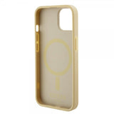 Guess iPhone 15 Kuoret Saffiano MagSafe Beige