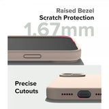 Ringke iPhone 15 Silicone Magnetic Pink Sand -suojakuori