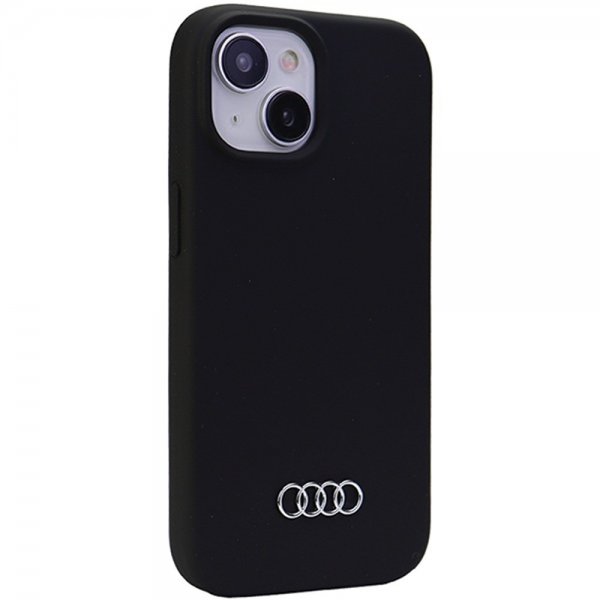 Audi iPhone 15 Silikonikuoret Musta