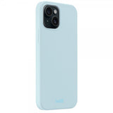 Holdit iPhone 15 Silikonikuori Mineral Blue