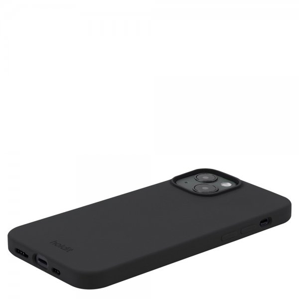 holdit iPhone 15 Silikonikuori Musta
