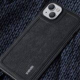 X-Level iPhone 15 -kuori, liitoskohdalla, sininen