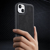 X-Level iPhone 15 Suojakuori Nahanruskea