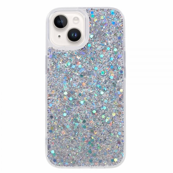 Nordic Covers iPhone 15 Kuori Sparkle Series Stardust Silver