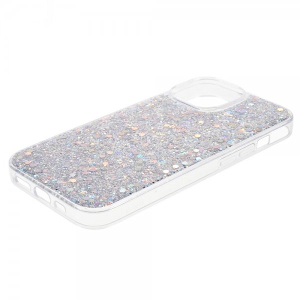 Nordic Covers iPhone 15 Kuori Sparkle Series Stardust Silver