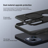 Nillkin iPhone 15 -kuori Super Frosted Shield Pro Logo Hole sininen
