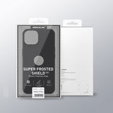 Nillkin iPhone 15 -kuori Super Frosted Shield Pro Logo Hole musta