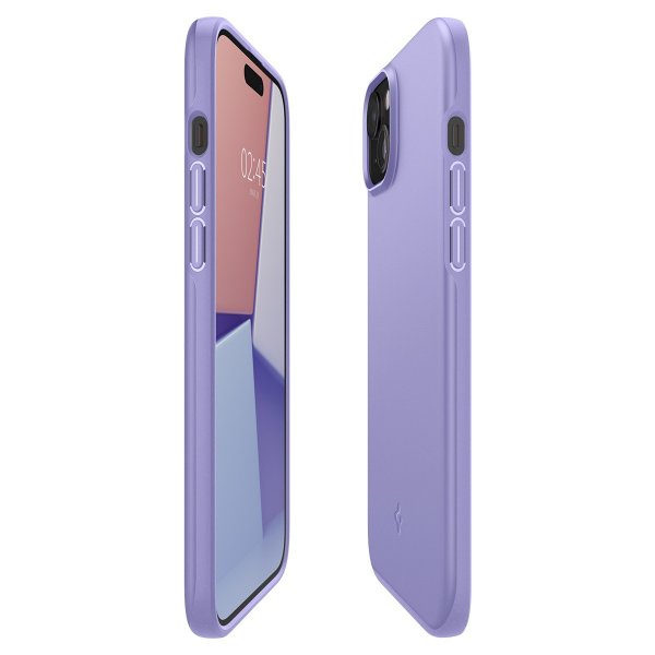 Spigen iPhone 15 Thin Fit -suojakuori, Iris Purple