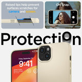 Spigen iPhone 15 -kuori Thin Fit Mute Beige