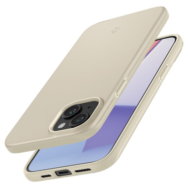 Spigen iPhone 15 -kuori Thin Fit Mute Beige