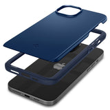 Spigen iPhone 15 Thin Fit -kuori, tummansininen