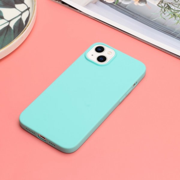 iPhone 15 -suojakuori, TPU, vaaleansininen