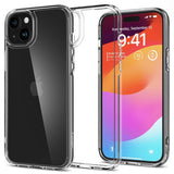 Spigen iPhone 15 -kuori Ultra Hybrid Crystal Clear