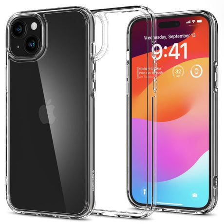 Spigen iPhone 15 -kuori Ultra Hybrid Crystal Clear