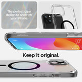 Spigen iPhone 15 -kuori, Ultra Hybrid MagFit, musta