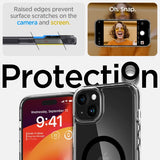 Spigen iPhone 15 -kuori, Ultra Hybrid MagFit, musta
