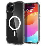 Spigen iPhone 15 -suojakuori Ultra Hybrid MagFit, valkoinen