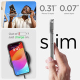 Spigen iPhone 15 -suojakuori Ultra Hybrid MagFit, valkoinen
