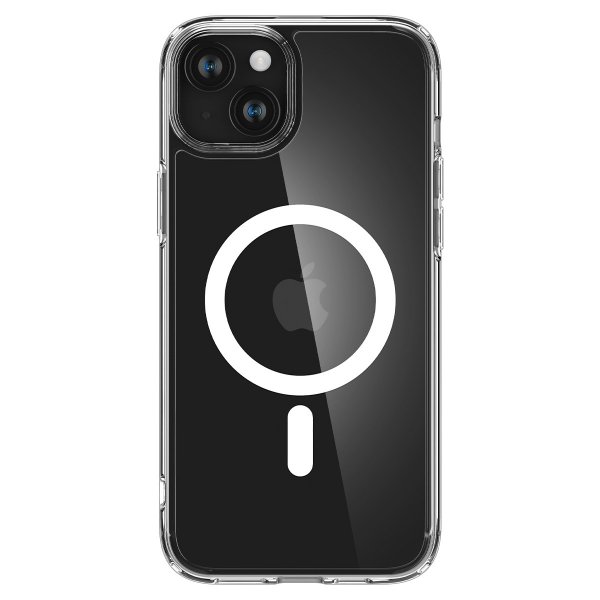 Spigen iPhone 15 -suojakuori Ultra Hybrid MagFit, valkoinen