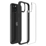 Spigen iPhone 15 -suojakuori Ultra Hybrid Matte, mattamusta