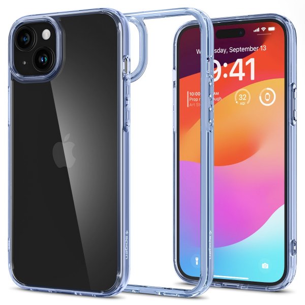 Spigen iPhone 15 Suojakuori Ultra Hybrid Sky Crystal