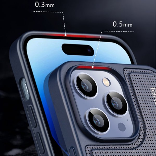 X-Level iPhone 15 -suojakuori V-muoto Vihreä