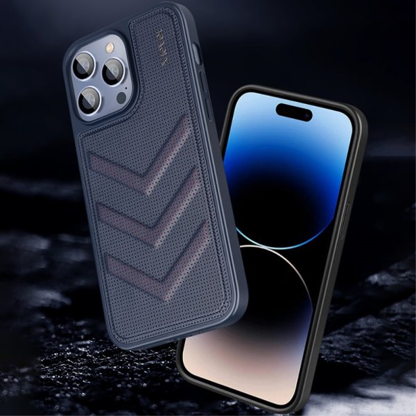 X-Level iPhone 15 Kuori V-muoto Musta