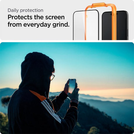 Spigen iPhone 15 Näytönsuoja GLAS.tR ALIGNmaster 2-pakkaus