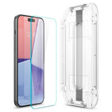 Spigen iPhone 15/iPhone 16 -näytönsuoja GLAS.tR EZ Fit 2 kpl