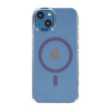 iPhone 15 -kuori, TPU, MagSafe, violetti