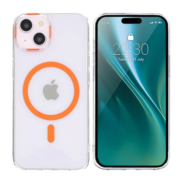 iPhone 15 Kuori TPU MagSafe Oranssi