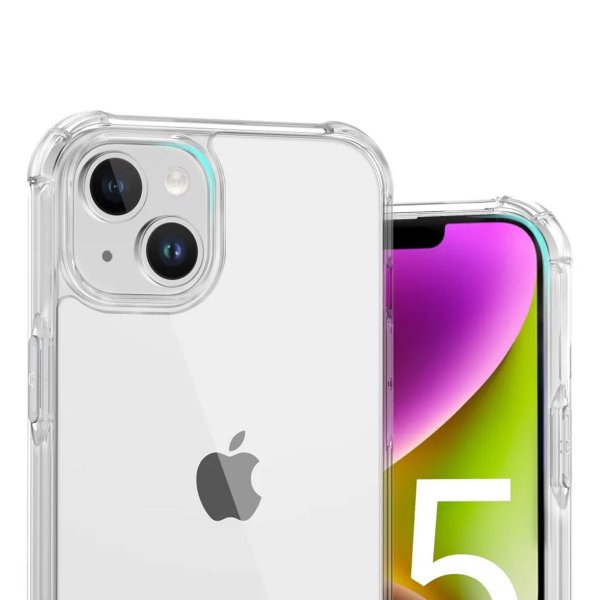 iPhone 15 Suojakuori Iskunkestävä Läpinäkyvä