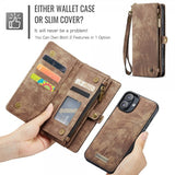 CaseMe iPhone 16 Suojakotelo 008 Series Irrotettava Kuori Ruskea