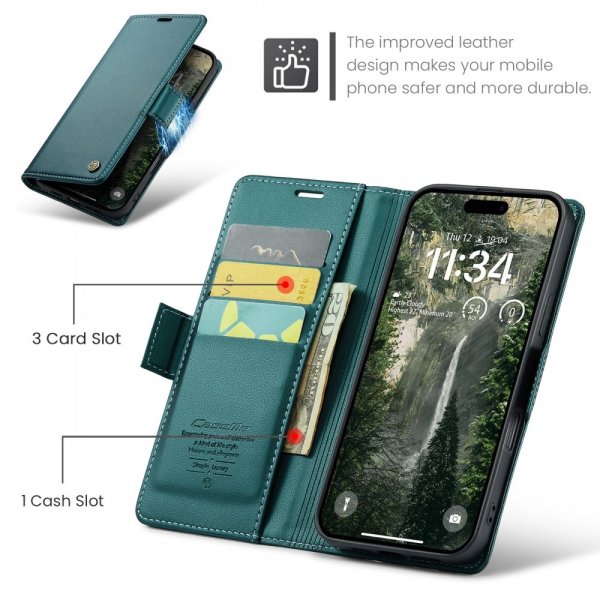 CaseMe iPhone 16 -suojakotelo, 023-sarja, vihreä